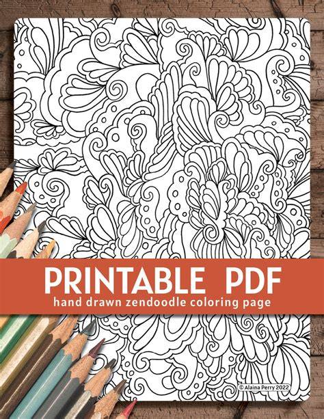 Colorful Zendoodle Pages