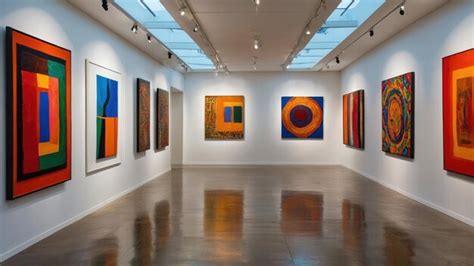 Colorful art gallery