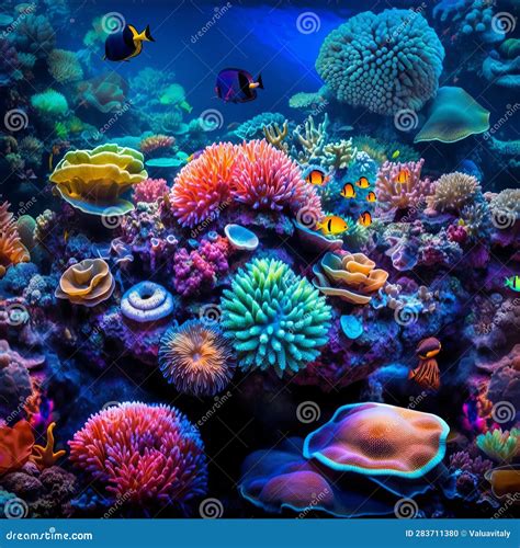 Colorful coral reef