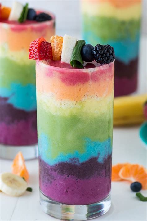Colorful smoothie ingredients