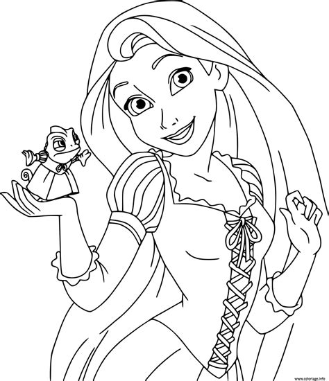 Coloriage    à Imprimer Disney Raiponce