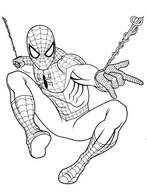 Coloriage à Imprimer Spiderman Gratuit