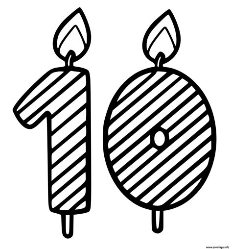 Coloriage 10 Ans