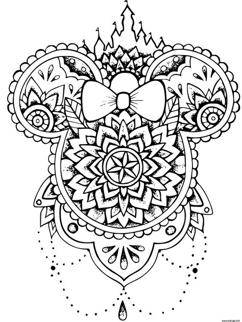 Coloriage A Grave Imprimer Disney Mandala Tattoo