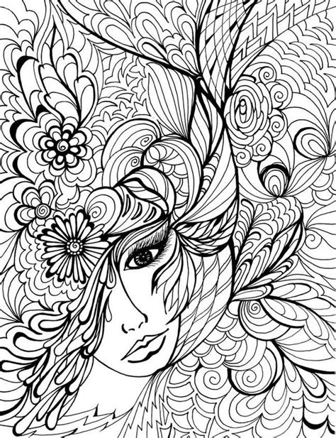 Coloriage Adulte Femme
