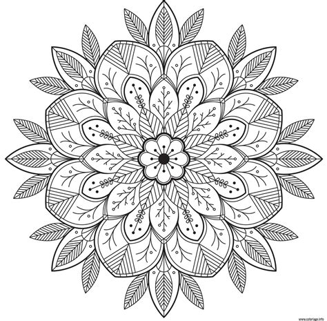 Coloriage Adulte Mandala