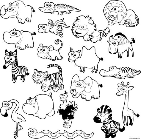 Coloriage Animaux Sauvages