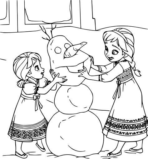 Coloriage Anna Et Elsa