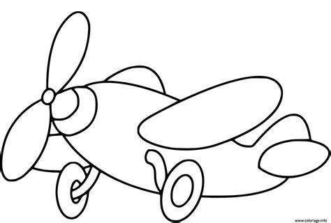 Coloriage Avion Enfant