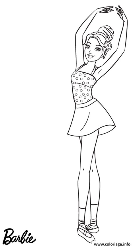Coloriage Barbie Danseuse