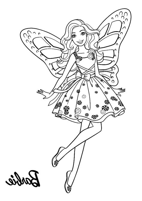 Coloriage Barbie Pour Colorier