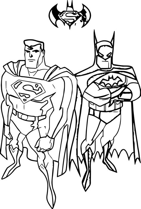 Coloriage Batman Superman