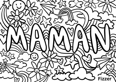 Coloriage Cadeau Pour Maman