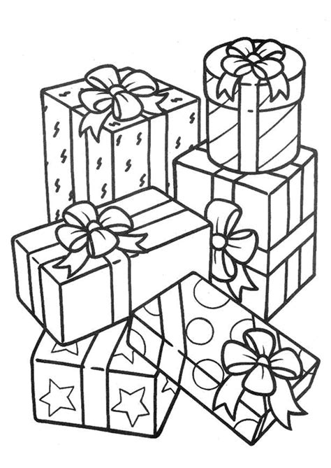 Coloriage Cadeaux De Noël