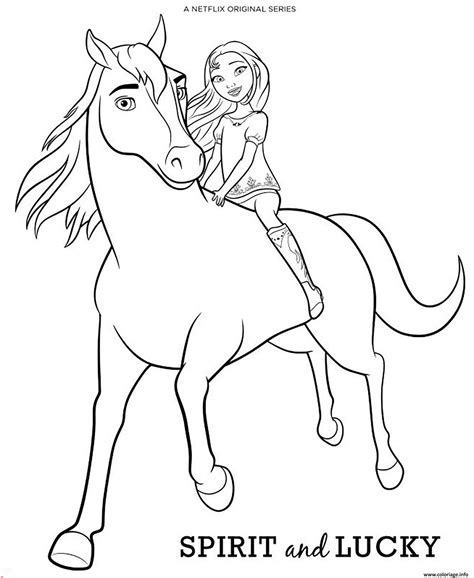 Coloriage Cheval Spirit