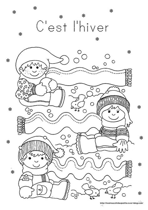 Coloriage Cod Eacute Hiver Maternelle 4