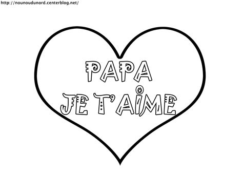 Coloriage Coeur Papa
