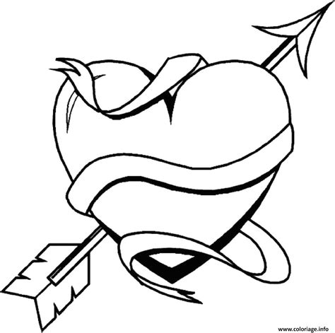 Coloriage Coeur Saint Valentin