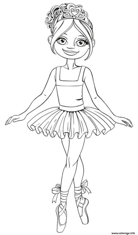 Coloriage Danseuse C   lassique