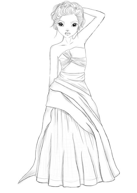 Coloriage De Fille Top Model