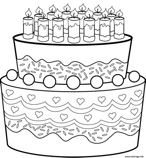 Coloriage De Gateau