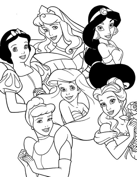 Coloriage De Princesse Disney