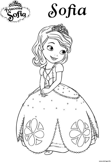 Coloriage De Princesse Sofia