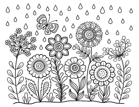 Coloriage De Printemps