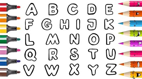 Coloriage Des Lettres De L Alphabet