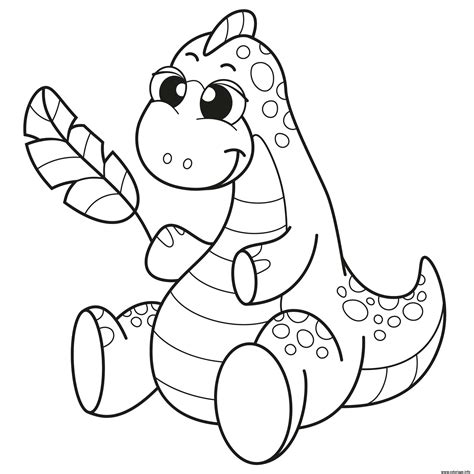 Coloriage Dinosaure Maternelle