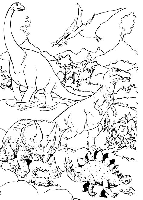 Coloriage Dinosaures à Imprimer