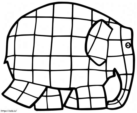 Coloriage Elephant Elmer