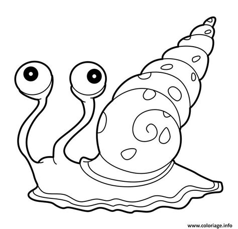 Coloriage Escargot De Mer