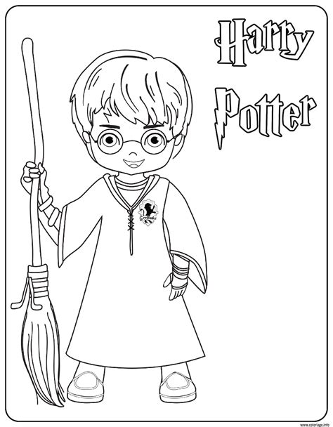 Coloriage Facile Harry Potter