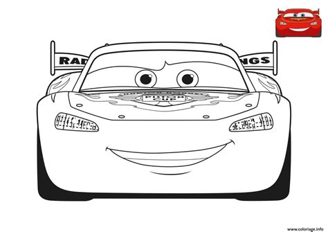 Coloriage Flash Mcqueen 3