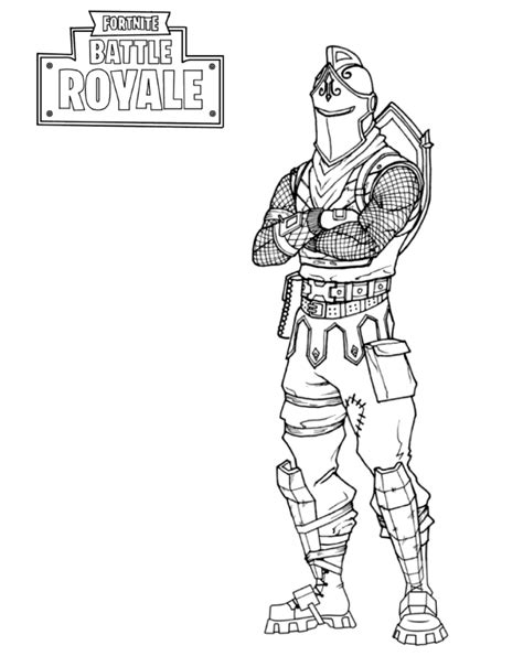 Coloriage Fortnite Chevalier