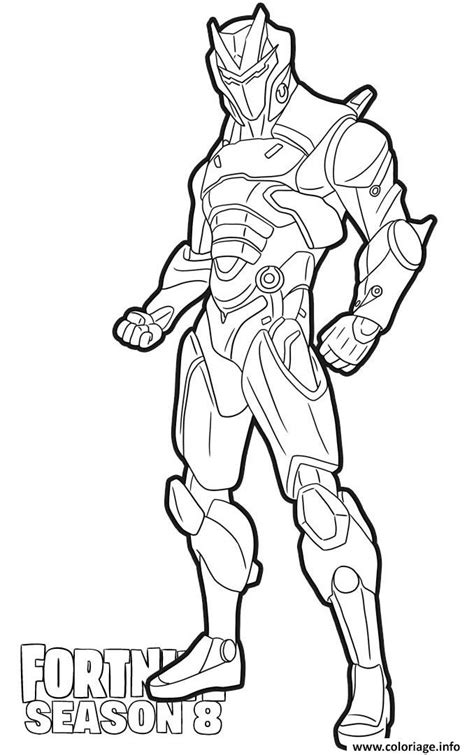Coloriage Fortnite Omega