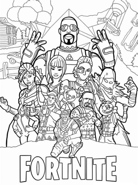 Coloriage Fortnite Skin Creator
