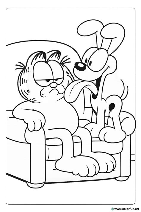 Coloriage Garfield
