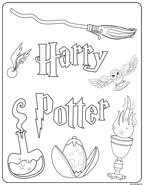 Coloriage Harry Potter Anniversaire