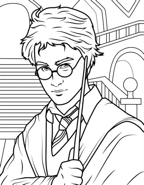 Coloriage Harry Potter Surrender