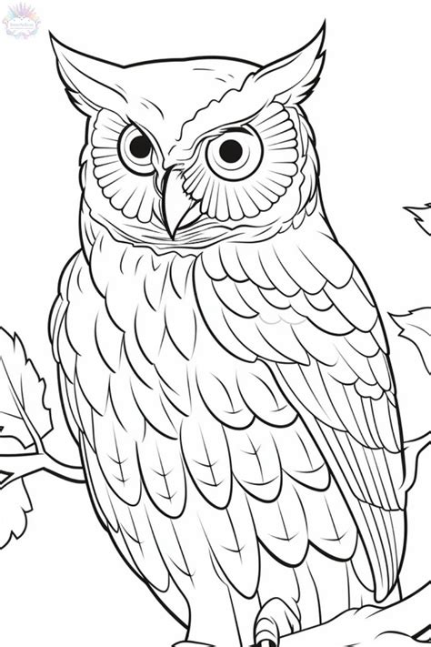 Coloriage Hibou