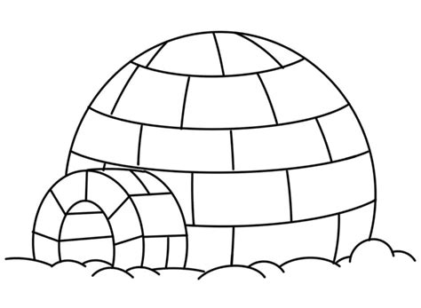 Coloriage Igloo