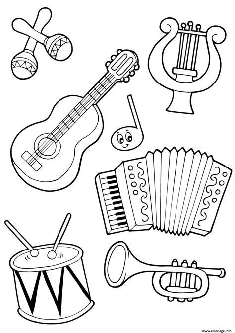 Coloriage Instruments