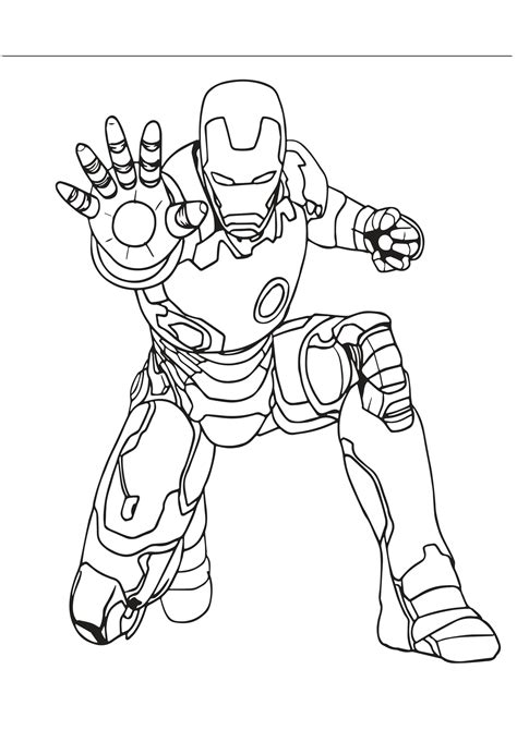Coloriage Iron Man