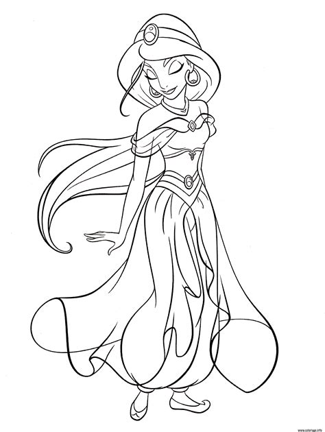 Coloriage Jasmine