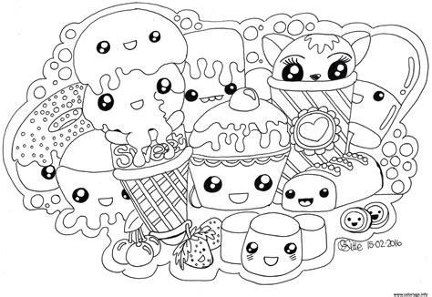 Coloriage Kawaii A Grave Imprimer Fillers