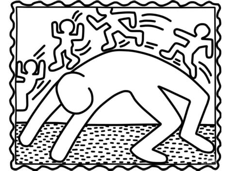 Coloriage Keith Haring