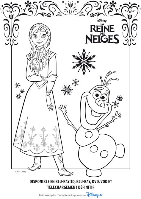 Coloriage La Reine Des Neiges