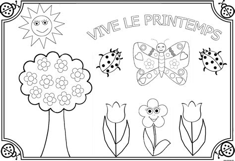 Coloriage Le Printemps